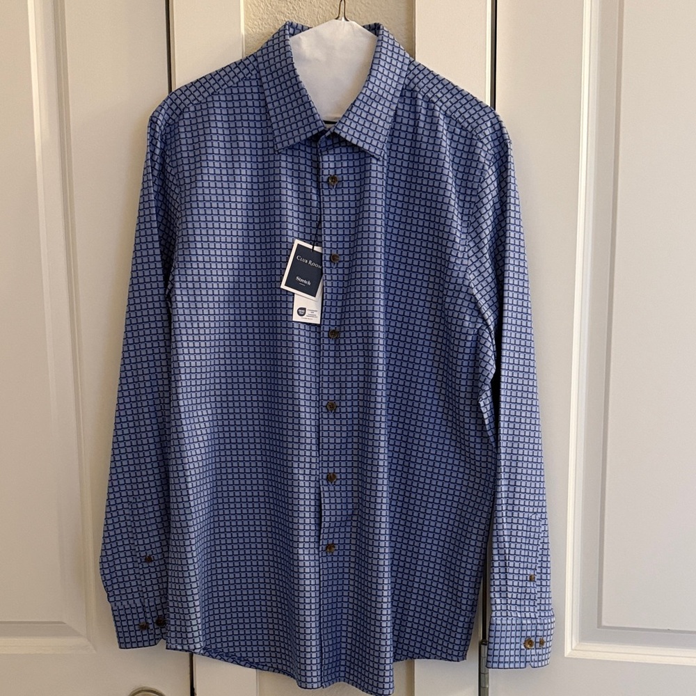 Men's Blue Checkered Shirt